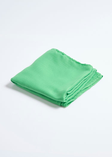 Étole paréo fluide à nouer Vert Vif