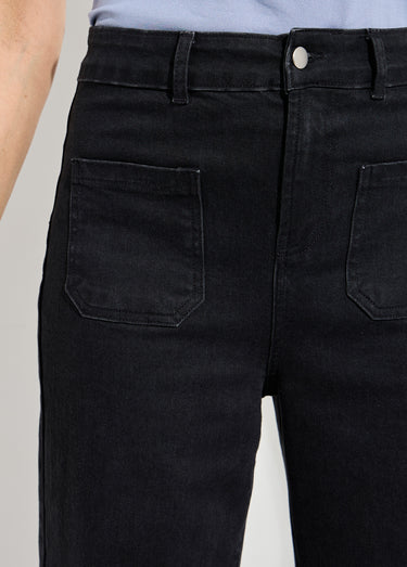 Jean large denim stretch Noir