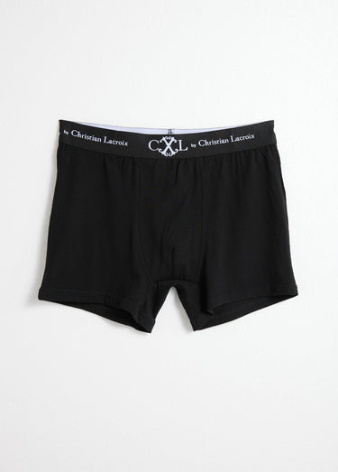 Boxers coton assortis uni et moucheté Assortis Noir