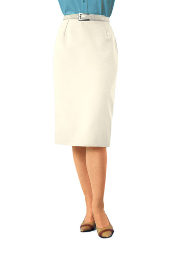 Jupe droite mi-longue Beige
