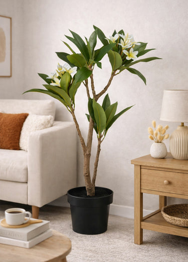 Plante artificielle frangipanier clair Vert