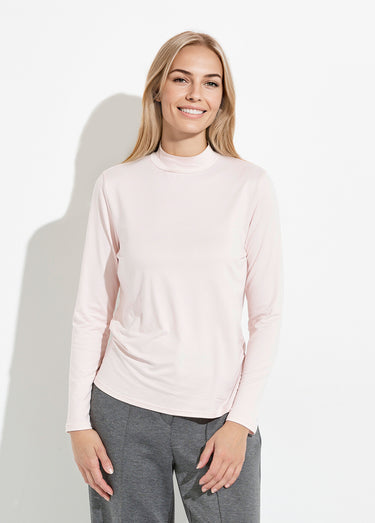 T-shirt doux col montant manches longues Petale
