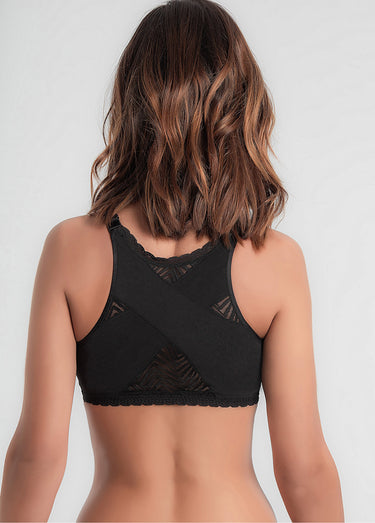 Soutien-gorge ouvert devant sans armatures Noir