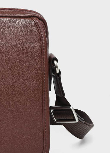 Sacoche homme en cuir avec rabat Chocolat