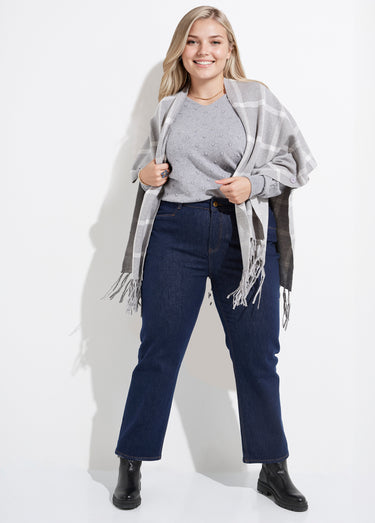 Jean 5 poches denim coupe cigarette Brut