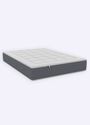 Matelas très ferme à ressorts 7 zones, haut. 28cm Blanc