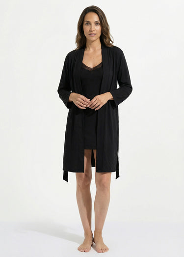 Ensemble Nuisette + peignoir Noir