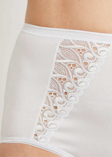 Culotte couvrante taille haute - lot de 2 Blanc Lot2