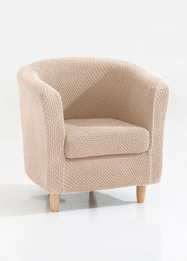 Housse intégrale pour fauteuil ou canapé Beige