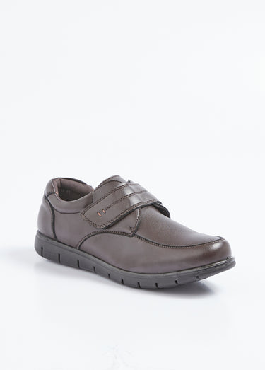 Derbies scratchées compensées Marron