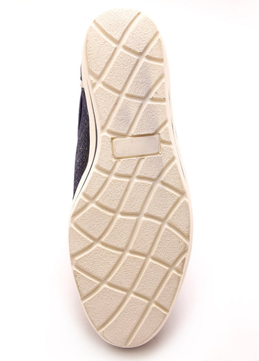 Derbies scratchés cuir largeur confort Marine