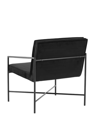 Fauteuil épuré avec structure métal Noir