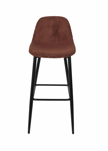 Chaises hautes de bar, velours cotelé 1T Terra