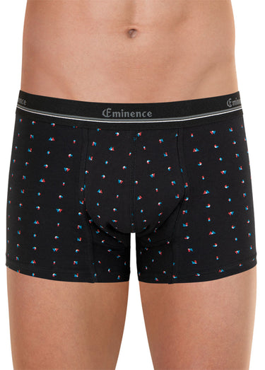 Boxer imprimé anti-fuite homme Noir Imprime