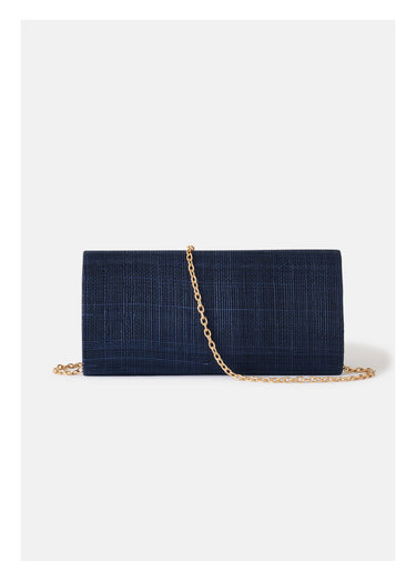 Sac pochette en sisal Marine