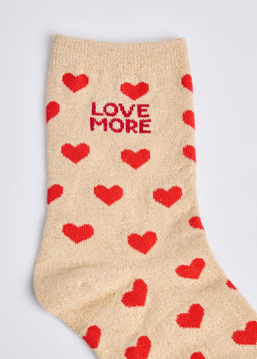 Chaussettes pailletées à message Dore