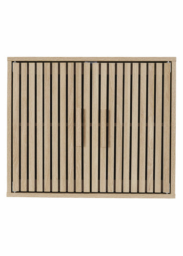 Armoire murale en bois claustra Marron