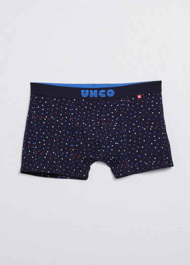 Boxers assortis en coton, uni + imprimé Imprimé noir