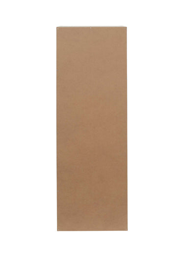 Meuble 3 cases effet travertin PIETRA Blanc/Beige
