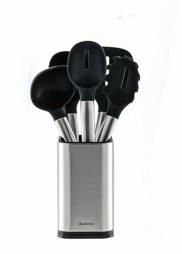 Set de 5 ustensiles de cuisine, Harmonie Argent/Noir