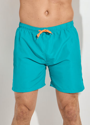 Short de bain avec motif réactif à l'eau Bleu Canard