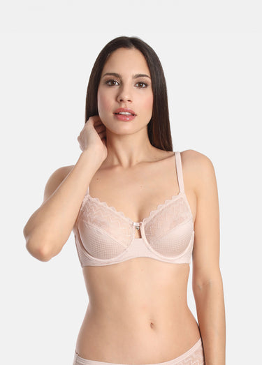 Soutien-gorge emboitant dentelle Peau