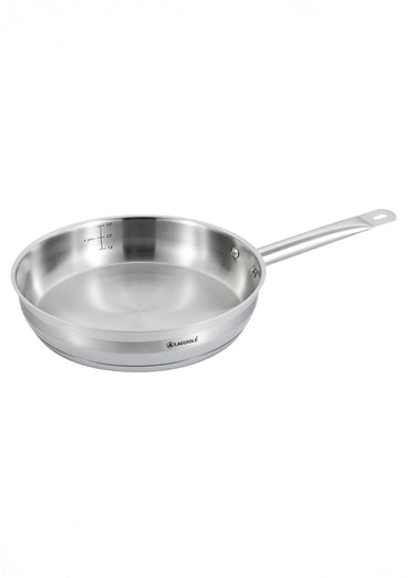 Poêle 28cm tous feux avec manche fixe Gris