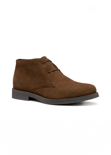 Bottines à lacets style desert boots Cognac