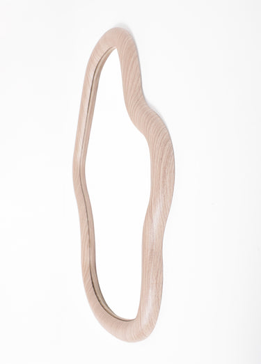 Miroir bois forme organique Beige 2