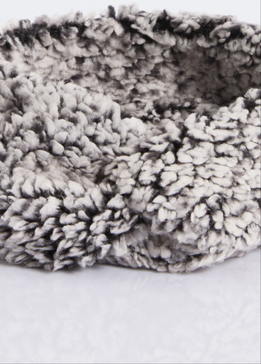 Bandeau chaud en polaire façon sherpa Gris Fonce