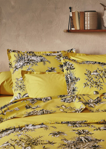 Taie percale de coton MARTINIQUE Safran