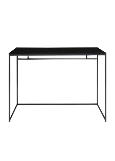 Bureau haut style épuré, acier foncé Noir