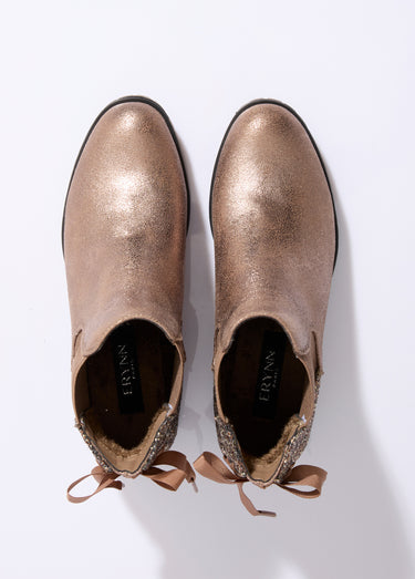 Boots Chelsea talon fantaisie avec nœud Taupe