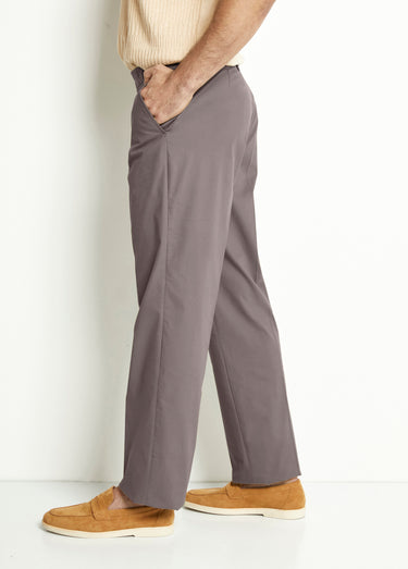 Pantalon ceinture ajustable invisible polycoton Gris
