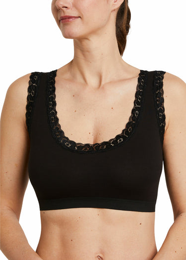 Brassière soutien-gorge dentelle souple Noir