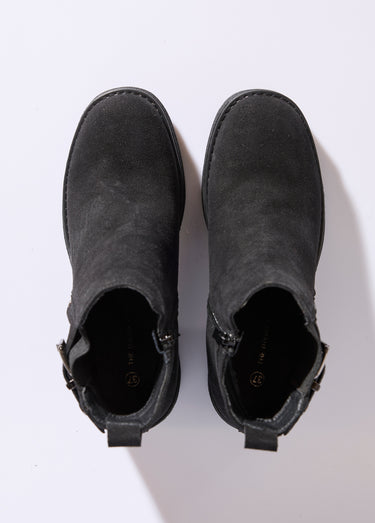 Boots à talons hauts et semelle crêpe Noir