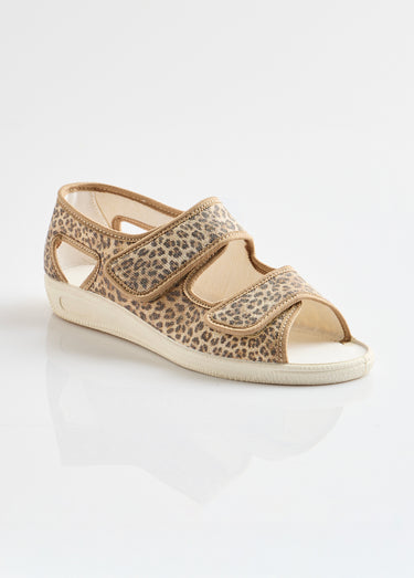 Sandales vegan largeur confort Beige
