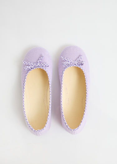 Chaussons ballerines largeur confort Lilas
