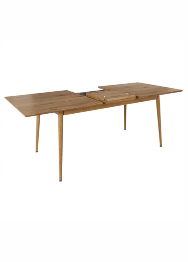 Table extensible bois 6 à 8 pers. PAXTON Marron