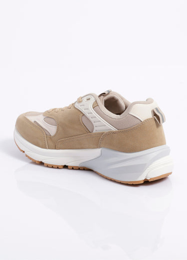 Sneakers multimatières look sporty Beige