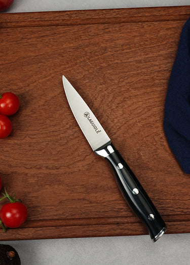 Couteau à légumes lame forgée, Essentials Noir