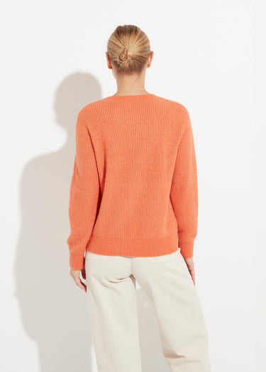 Pull doux maille ajourée fibres recyclées et laine Epice