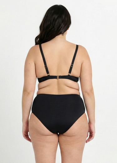 Maillot de bain 2 pièces grande taille Noir