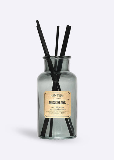Diffuseur d'intérieur 250ml + tiges Blanc