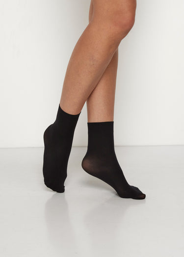 Chaussettes opaques, 50 deniers Noir