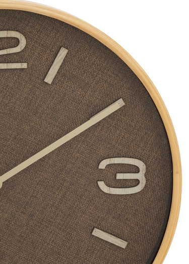 Horloge style vintage, fond aspect bois Marron