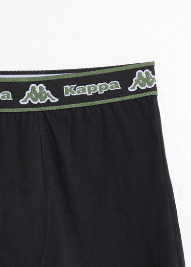 Boxer ceinture logo vif Noir/Vert