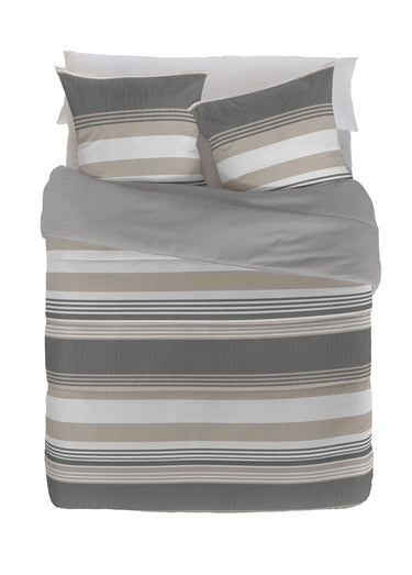 Couette microfibre double face 400 g/m² Imprime Gris