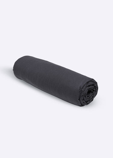 Drap-housse coton uni Fusain