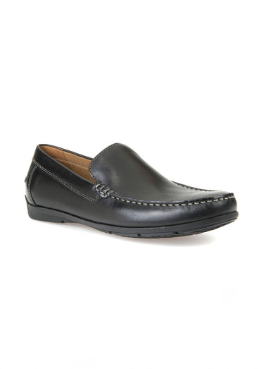 Mocassins en cuir semelle antidérapante Noir